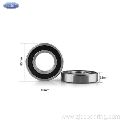 Bachi High Quality 40*80*18mm Size Bearing 6208 2RS